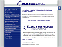 Tablet Screenshot of mgbasketball.com